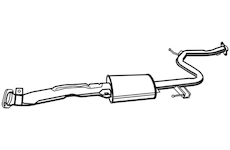 Střední tlumič výfuku WALKER 21139