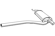 Střední tlumič výfuku WALKER 21190