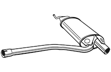 Střední tlumič výfuku WALKER 21193