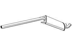 Střední tlumič výfuku WALKER 21204