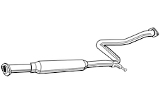 Střední tlumič výfuku WALKER 21230