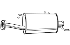 Zadní tlumič výfuku WALKER 21234