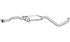 Střední tlumič výfuku WALKER 21314