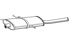 Zadní tlumič výfuku WALKER 21385