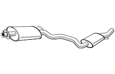 Střední tlumič výfuku WALKER 21386
