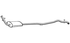 Střední tlumič výfuku WALKER 21434