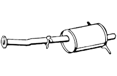 Zadní tlumič výfuku WALKER 21467