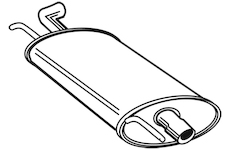 Zadní tlumič výfuku WALKER 21526