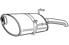 Zadní tlumič výfuku WALKER 21608