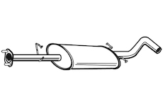Střední tlumič výfuku WALKER 21708