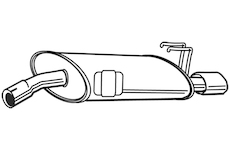 Zadní tlumič výfuku WALKER 21844