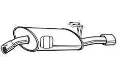 Zadní tlumič výfuku WALKER 21845