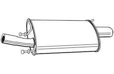 Zadní tlumič výfuku WALKER 21877