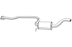 Střední tlumič výfuku WALKER 21878