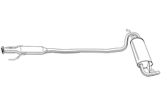 Zadní tlumič výfuku WALKER 21893