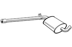 Střední tlumič výfuku WALKER 21909