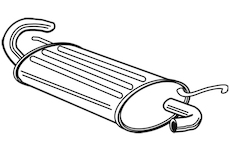 Zadní tlumič výfuku WALKER 21913