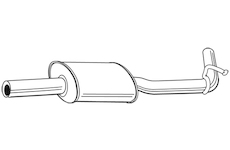 Střední tlumič výfuku WALKER 21916