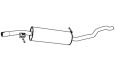 Střední tlumič výfuku WALKER 21949