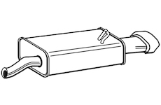 Zadní tlumič výfuku WALKER 21989