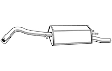 Zadní tlumič výfuku WALKER 22015