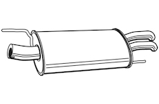 Zadní tlumič výfuku WALKER 22022