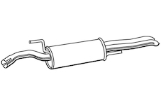 Zadní tlumič výfuku WALKER 22056