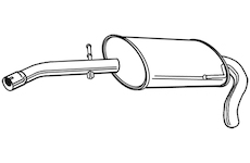 Zadní tlumič výfuku WALKER 22059