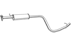 Střední tlumič výfuku WALKER 22063