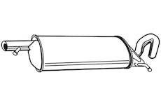 Zadní tlumič výfuku WALKER 22080