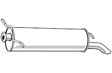 Zadní tlumič výfuku WALKER 22095
