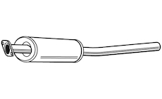 Střední tlumič výfuku WALKER 22158