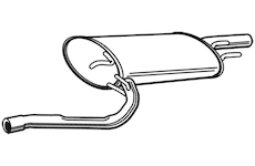 Zadní tlumič výfuku WALKER 22160