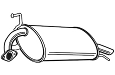 Zadní tlumič výfuku WALKER 22172