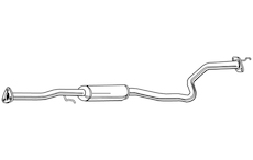 Střední tlumič výfuku WALKER 22202