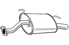 Zadní tlumič výfuku WALKER 22210