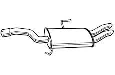 Zadní tlumič výfuku WALKER 22286