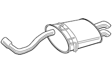 Zadní tlumič výfuku WALKER 22348