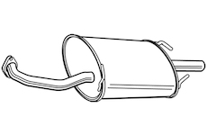 Zadní tlumič výfuku WALKER 22390