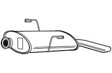 Zadní tlumič výfuku WALKER 22409