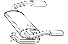 Zadní tlumič výfuku WALKER 22437