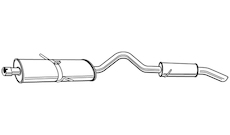 Zadní tlumič výfuku WALKER 22453