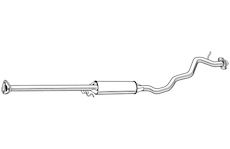 Střední tlumič výfuku WALKER 22457