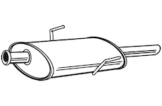 Střední tlumič výfuku WALKER 22479