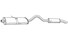 Zadní tlumič výfuku WALKER 22493