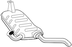 Zadní tlumič výfuku WALKER 22505