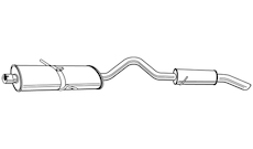 Zadní tlumič výfuku WALKER 22513