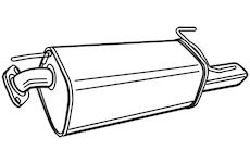 Zadní tlumič výfuku WALKER 22524
