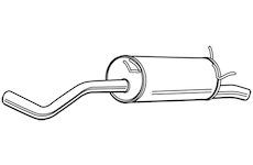 Zadní tlumič výfuku WALKER 22534