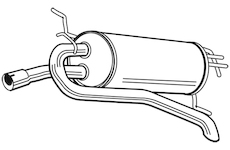 Zadní tlumič výfuku WALKER 22542